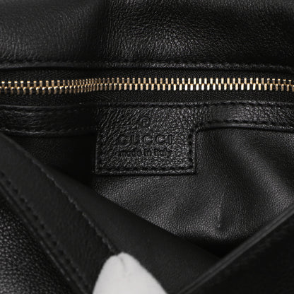 Exclusive Gucci Black Roxy Calfskin Blondie Chain Shoulder Bag — Detail View