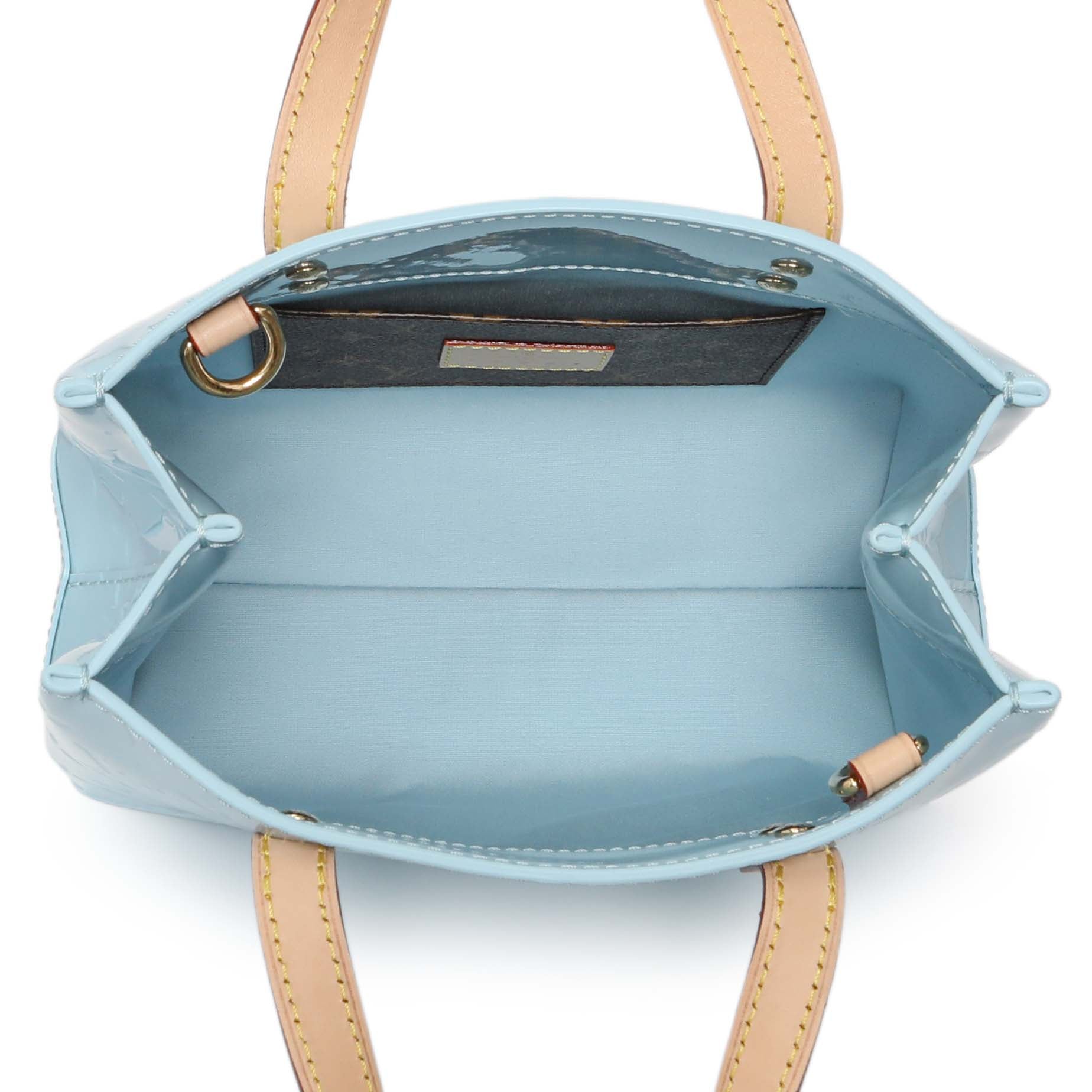 Exclusive Louis Vuitton Sky Blue Vernis Reade PM NM — Top View