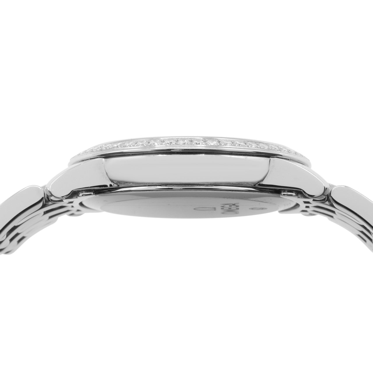 Exclusive Omega Stainless Steel De Ville Prestige Quartz 413.15.27.60.05.001 — Back View