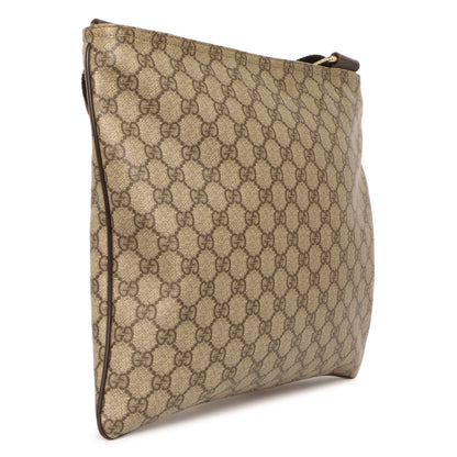 Exclusive Gucci GG Plus Flat Messenger Bag — Back View