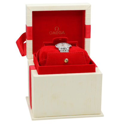 Exclusive Omega Stainless Steel De Ville Prestige Quartz 413.15.27.60.05.001 — Lifestyle View