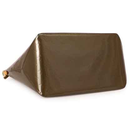 Exclusive Louis Vuitton Vert Olive Vernis Bellevue GM — Back View