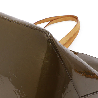 Exclusive Louis Vuitton Vert Olive Vernis Bellevue GM — Top View