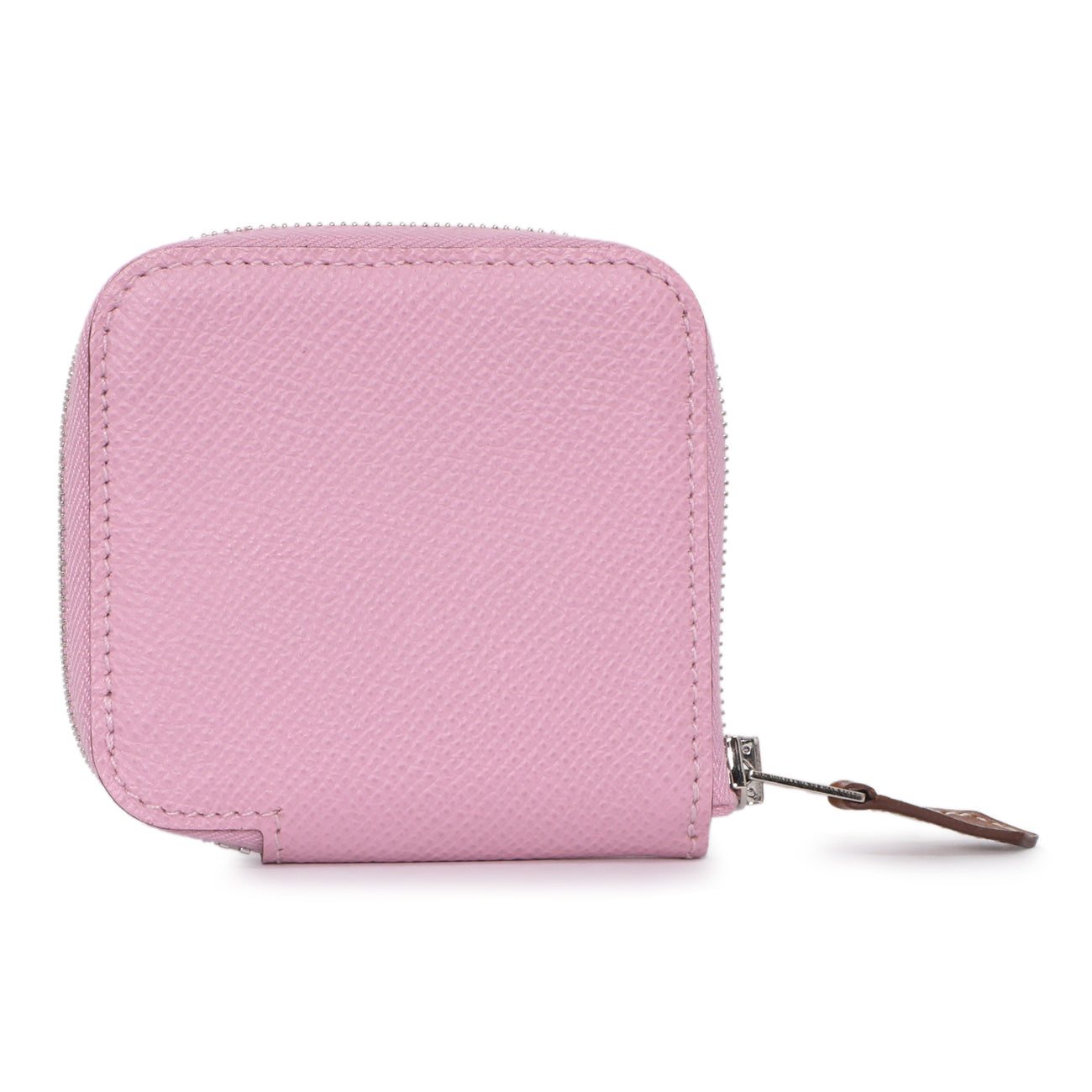 Exclusive Hermes Mauve Sylvestre Epsom Silk'in Change Purse — Side View