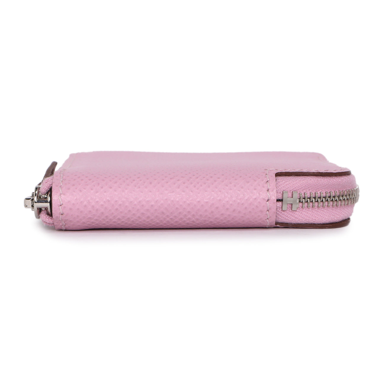 Exclusive Hermes Mauve Sylvestre Epsom Silk'in Change Purse — Back View