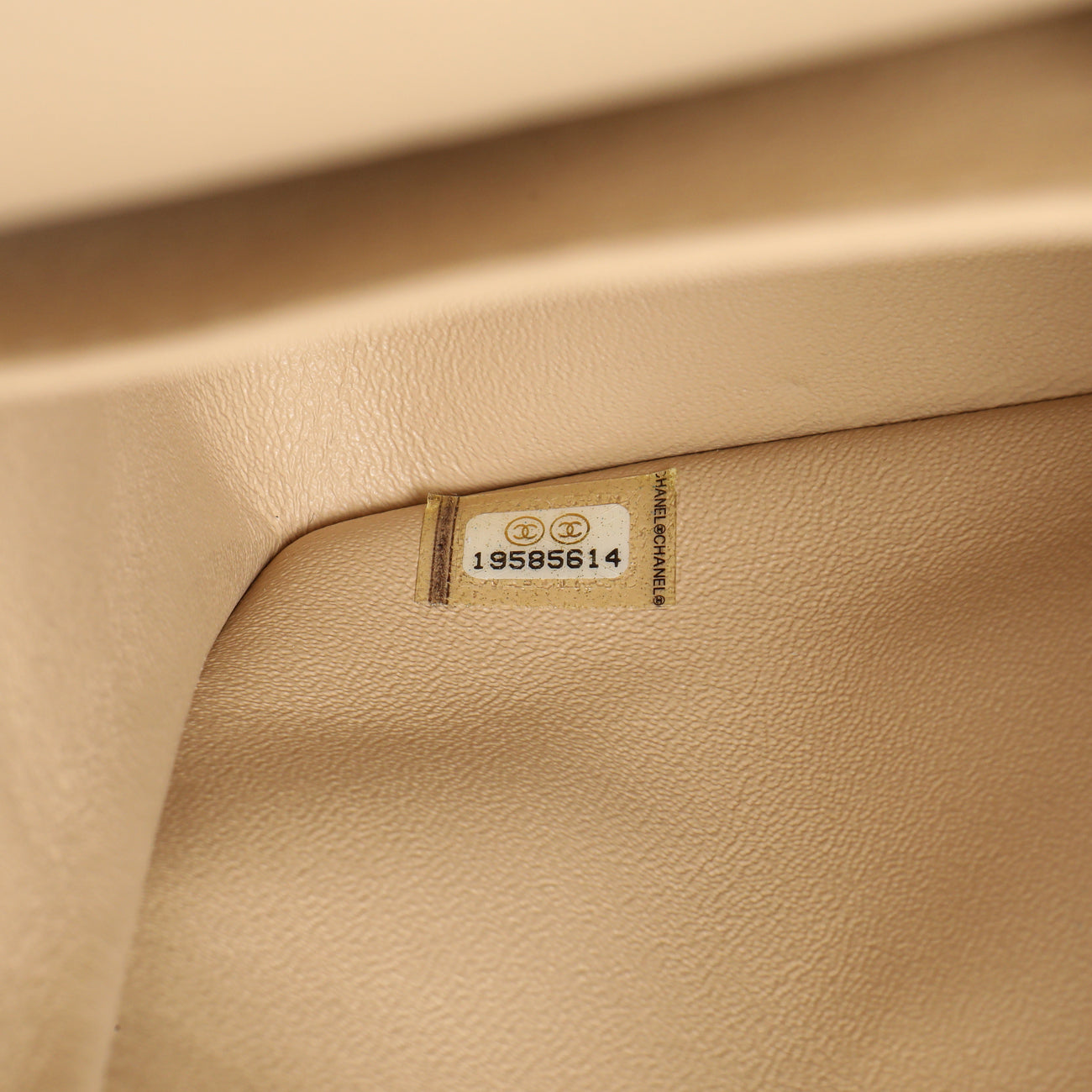 Exclusive Chanel Beige Quilted Caviar Jumbo Classic Double Flap — Alternate View 7