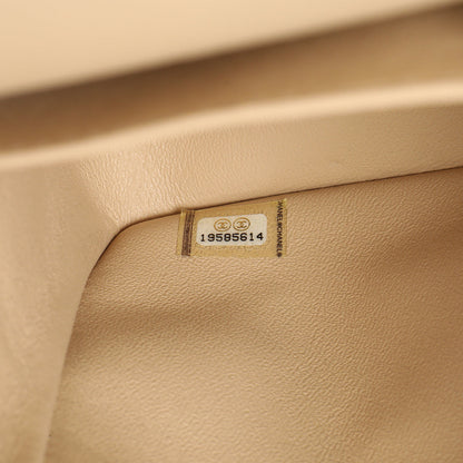 Exclusive Chanel Beige Quilted Caviar Jumbo Classic Double Flap — Alternate View 7