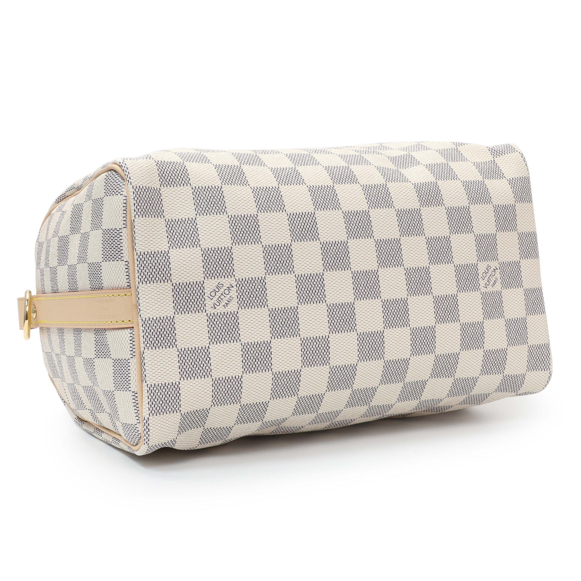 Exclusive Louis Vuitton Damier Azur Speedy 25 Bandouliere — Back View