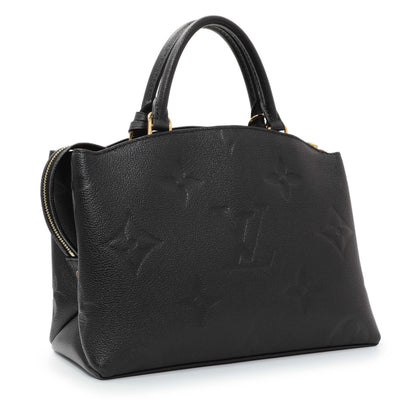 Exclusive Louis Vuitton Black Empreinte Monogram Giant Petit Palais — Side View