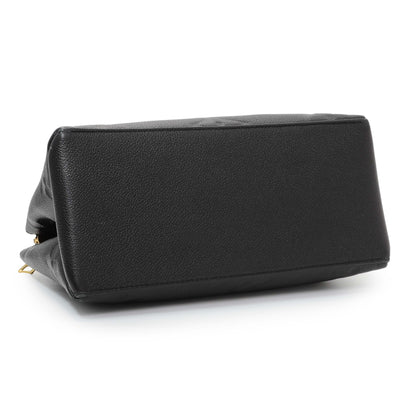 Exclusive Louis Vuitton Black Empreinte Monogram Giant Petit Palais — Back View