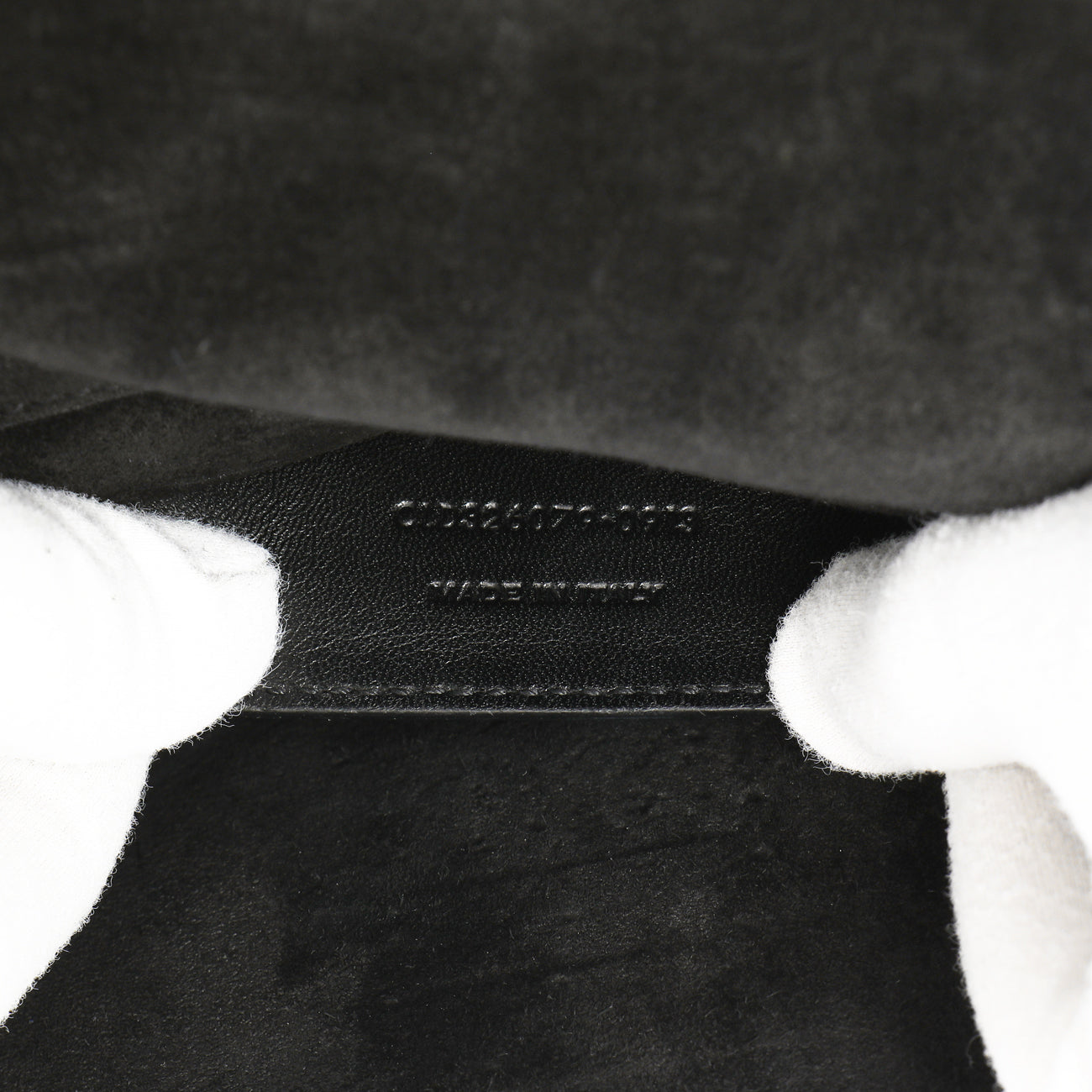 Exclusive Saint Laurent Black Patent Grain De Poudre Monogram Cassandre Clutch — Alternate View 7