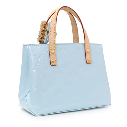 Exclusive Louis Vuitton Sky Blue Vernis Reade PM NM — Side View