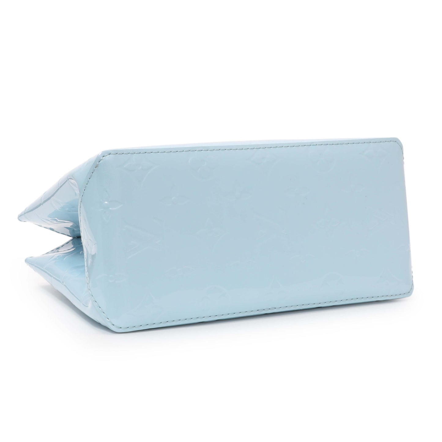 Exclusive Louis Vuitton Sky Blue Vernis Reade PM NM — Back View