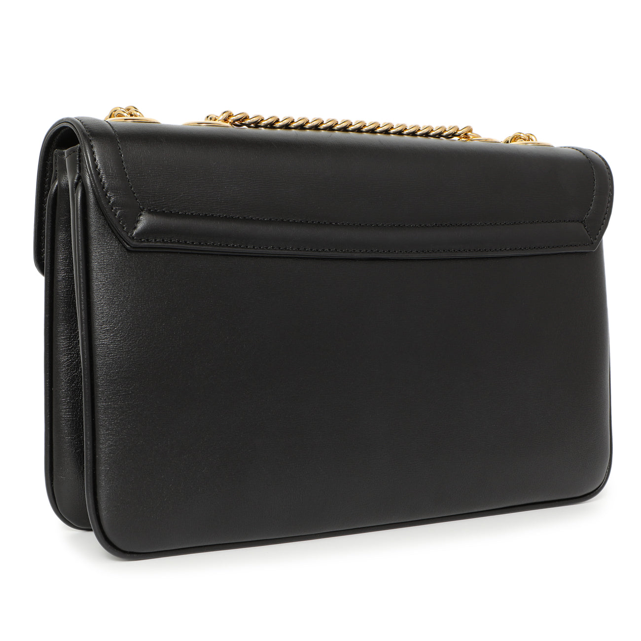 Exclusive Gucci Black Calfskin Medium Rajah Shoulder Bag — Back View