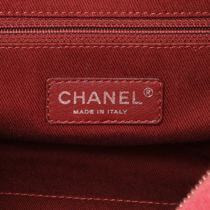 Exclusive Chanel Red Canvas Deauville Bowling Bag — Alternate View 10