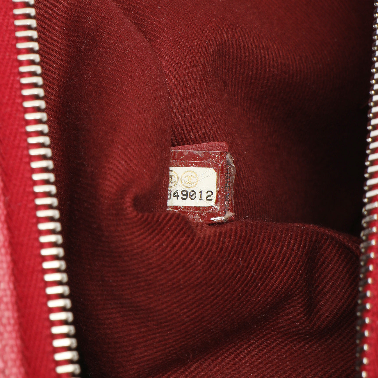 Exclusive Chanel Red Canvas Deauville Bowling Bag — Alternate View 11