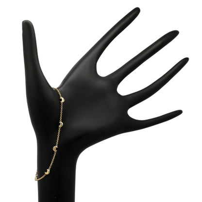 Exclusive 18K Yellow Gold Moon & Star Bracelet — Back View
