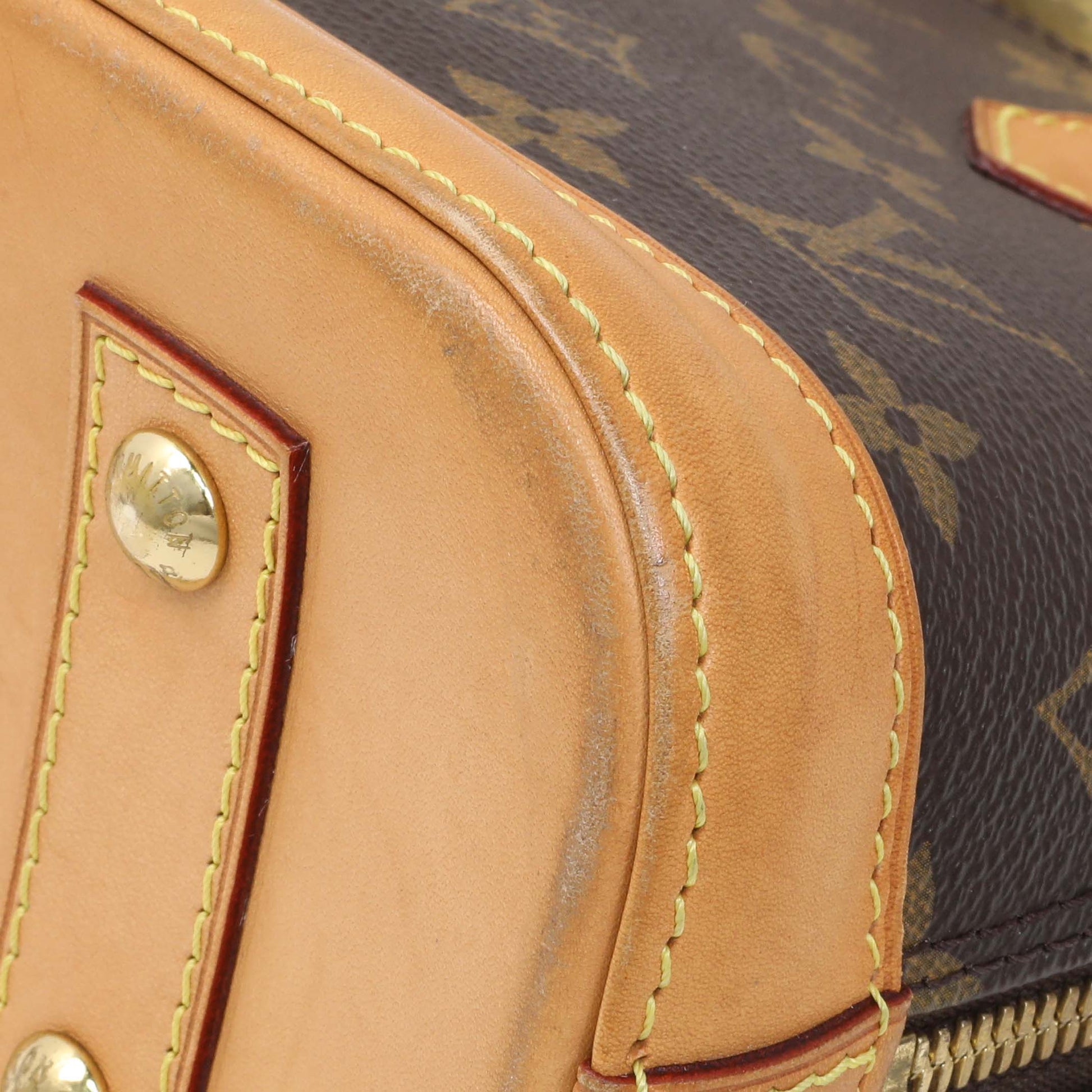 Exclusive Louis Vuitton Monogram Alma BB — Detail View
