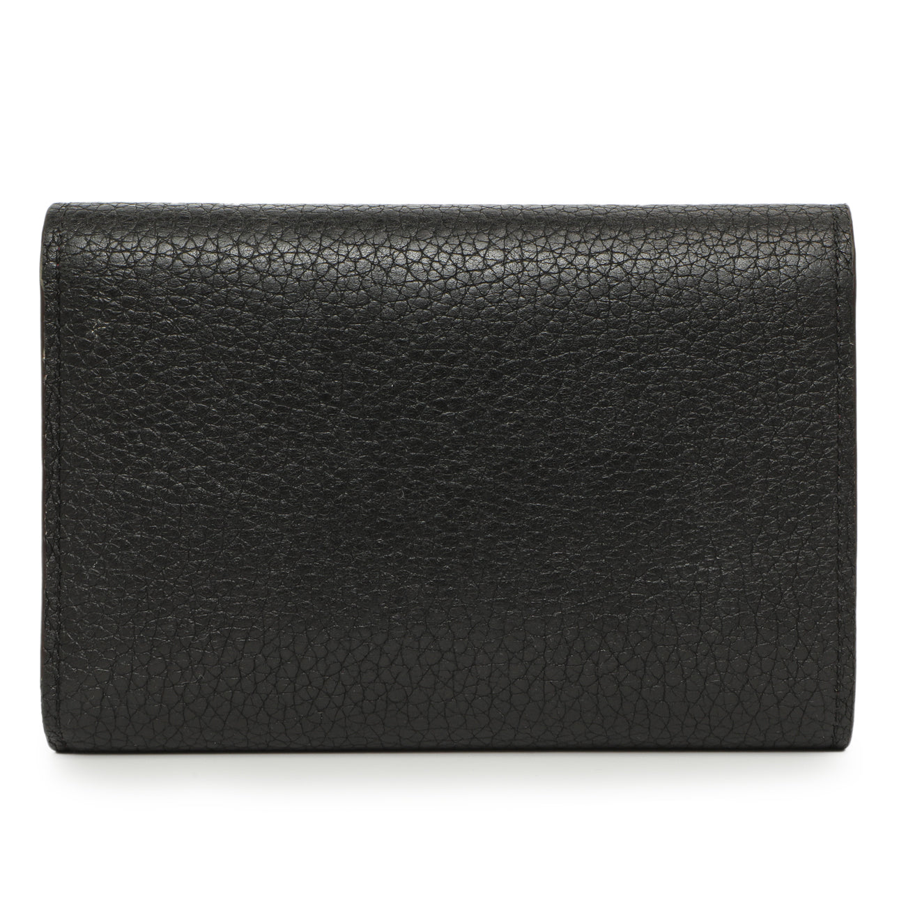 Exclusive Louis Vuitton Black Taurillon Capucines Compact Wallet — Side View