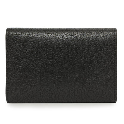 Exclusive Louis Vuitton Black Taurillon Capucines Compact Wallet — Side View