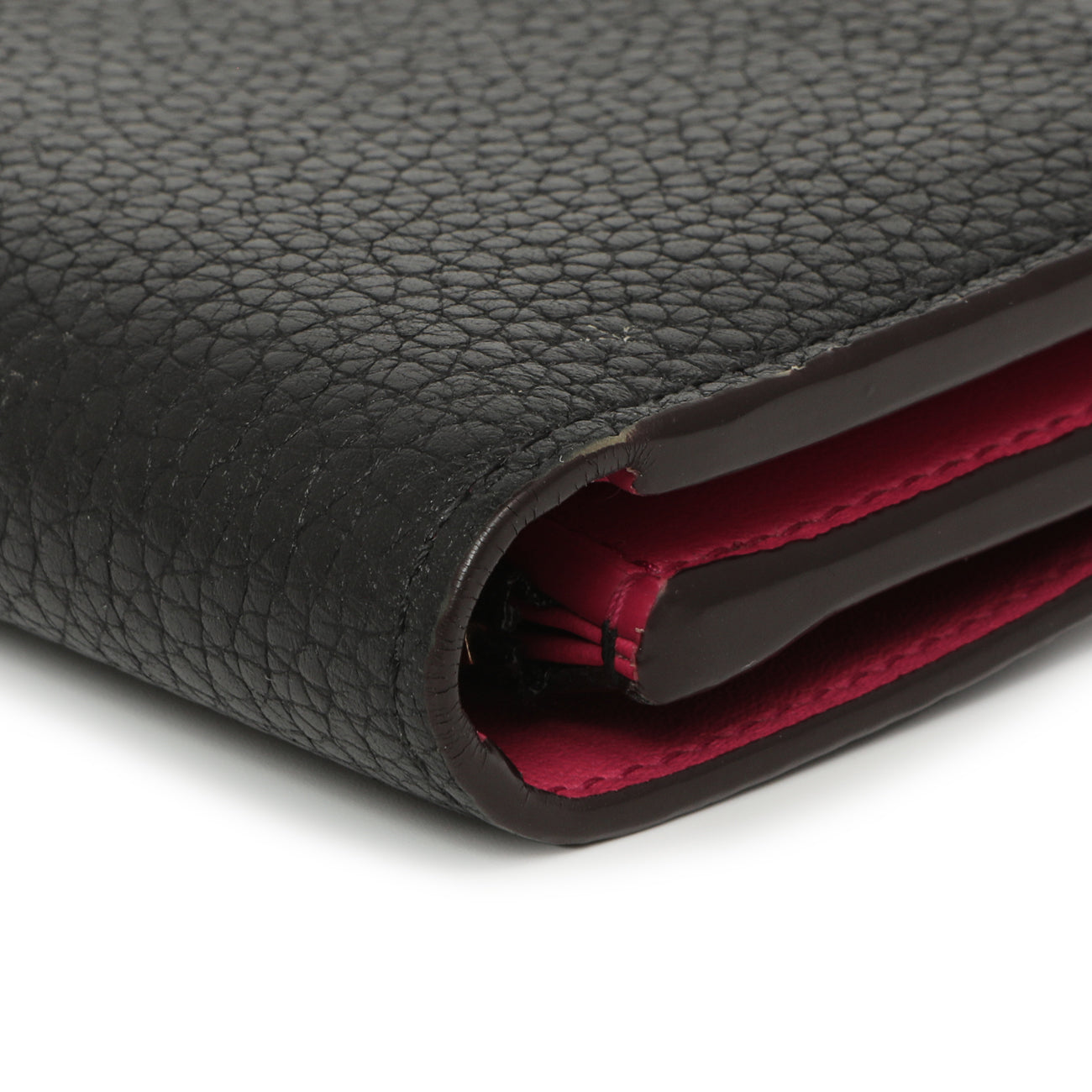 Exclusive Louis Vuitton Black Taurillon Capucines Compact Wallet — Alternate View 7