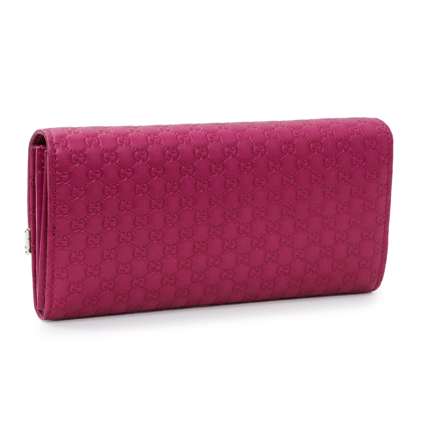 Exclusive Gucci Bouganville Microguccissima Chain Wallet — Side View