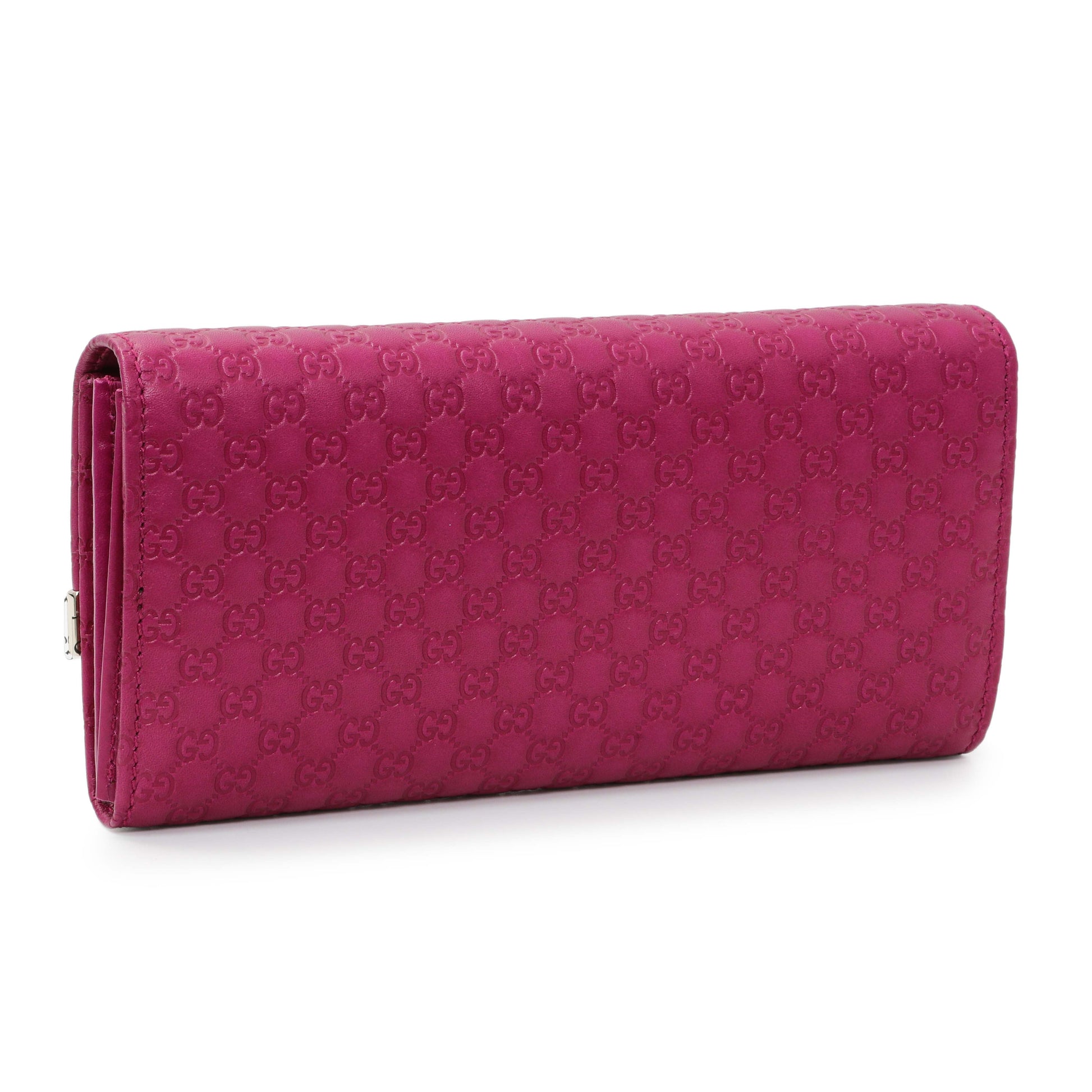 Exclusive Gucci Bouganville Microguccissima Chain Wallet — Side View