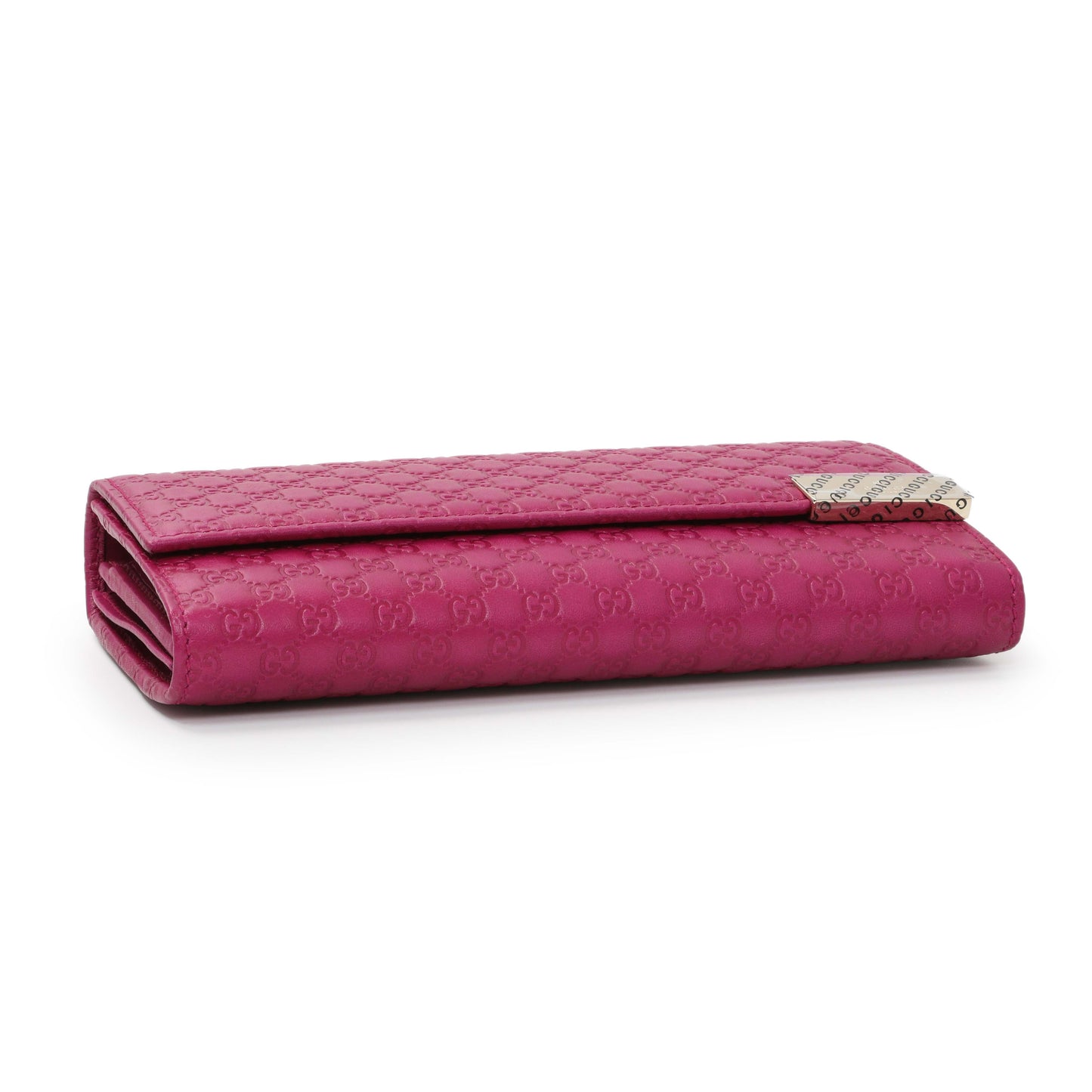 Exclusive Gucci Bouganville Microguccissima Chain Wallet — Back View