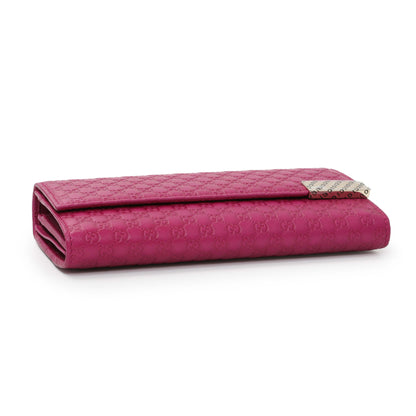Exclusive Gucci Bouganville Microguccissima Chain Wallet — Back View