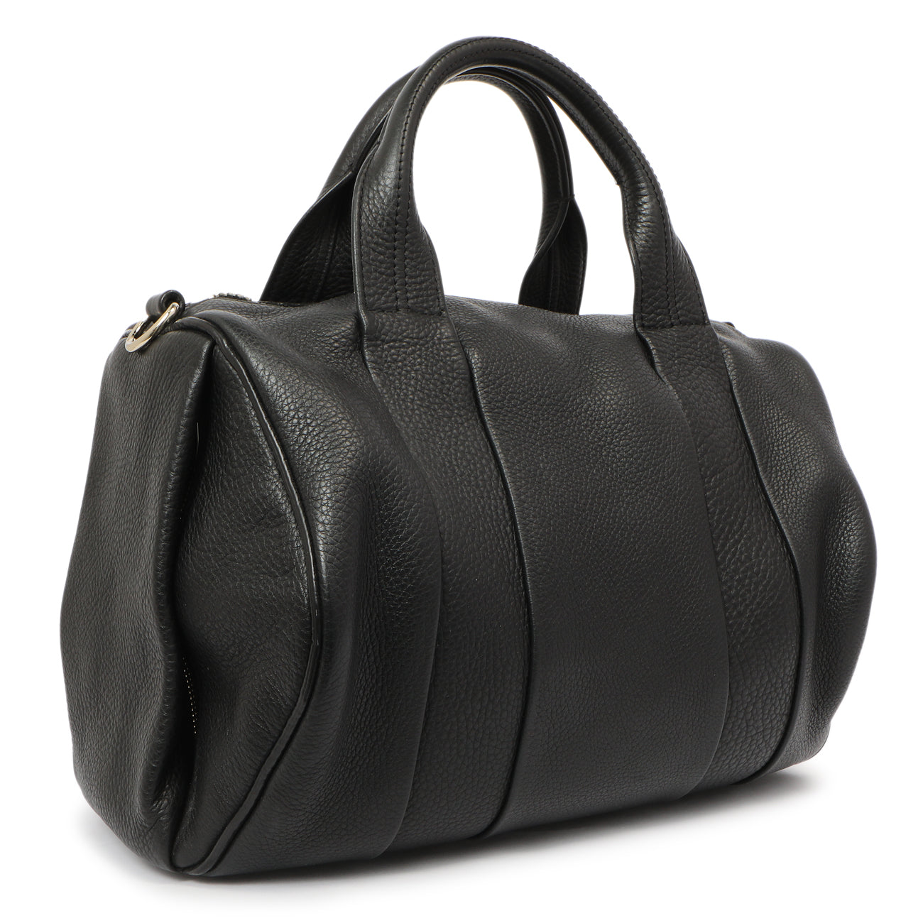 Exclusive Alexander Wang Black Pebbled Lambskin Rocco — Side View