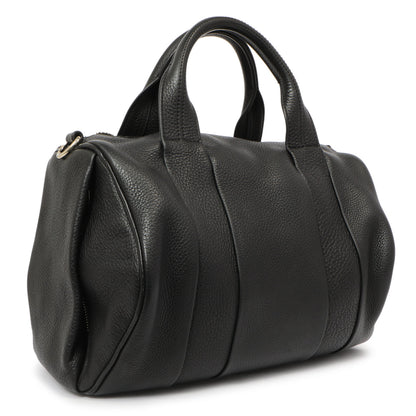 Exclusive Alexander Wang Black Pebbled Lambskin Rocco — Side View