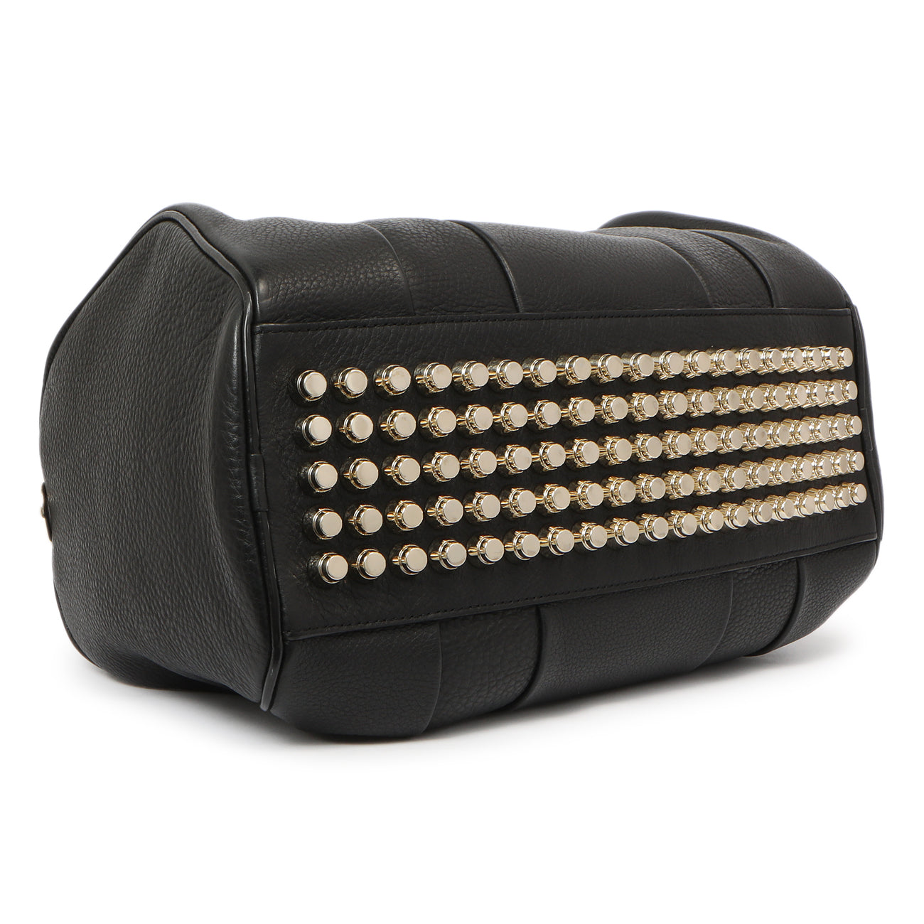 Exclusive Alexander Wang Black Pebbled Lambskin Rocco — Back View