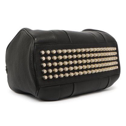 Exclusive Alexander Wang Black Pebbled Lambskin Rocco — Back View