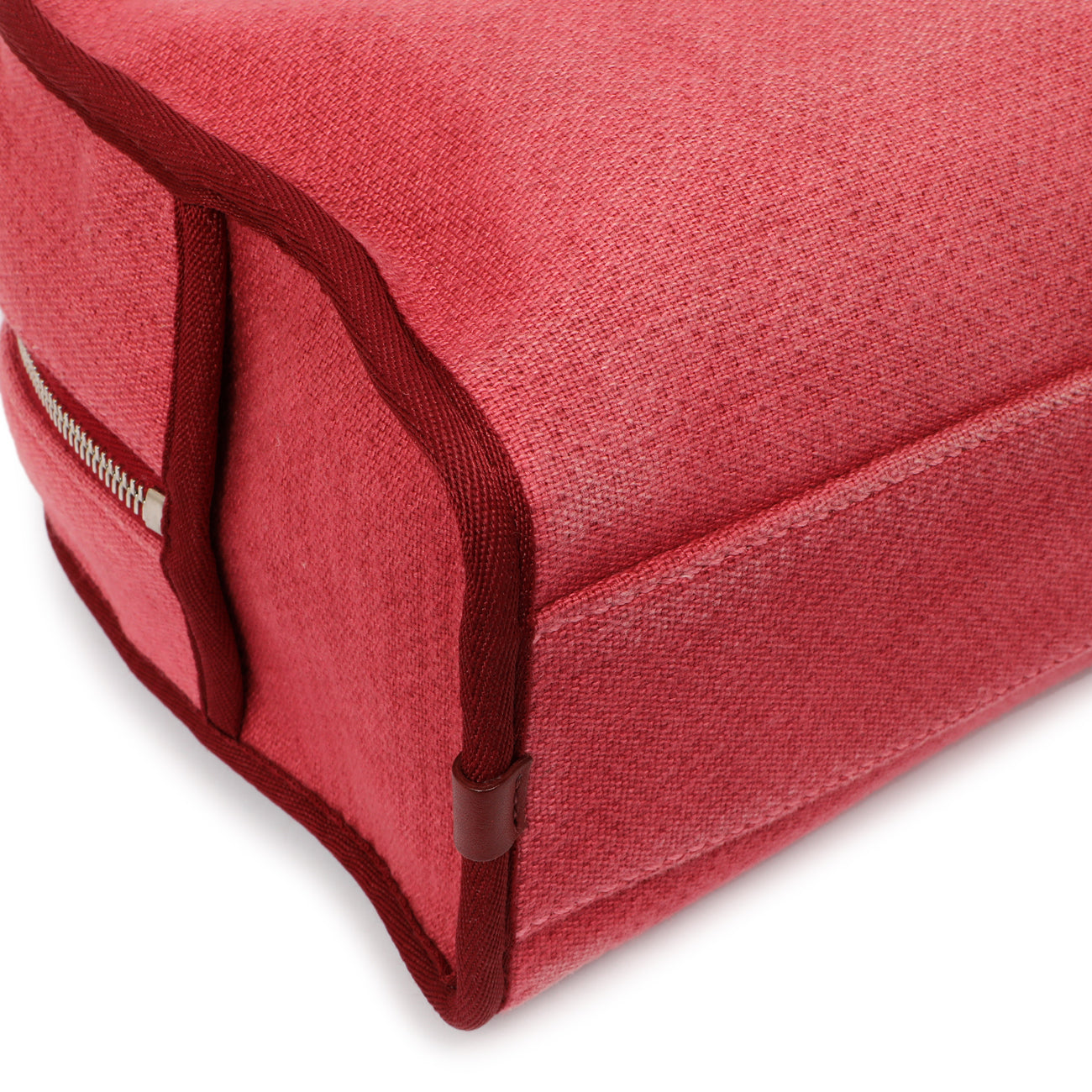 Exclusive Chanel Red Canvas Deauville Bowling Bag — Alternate View 7