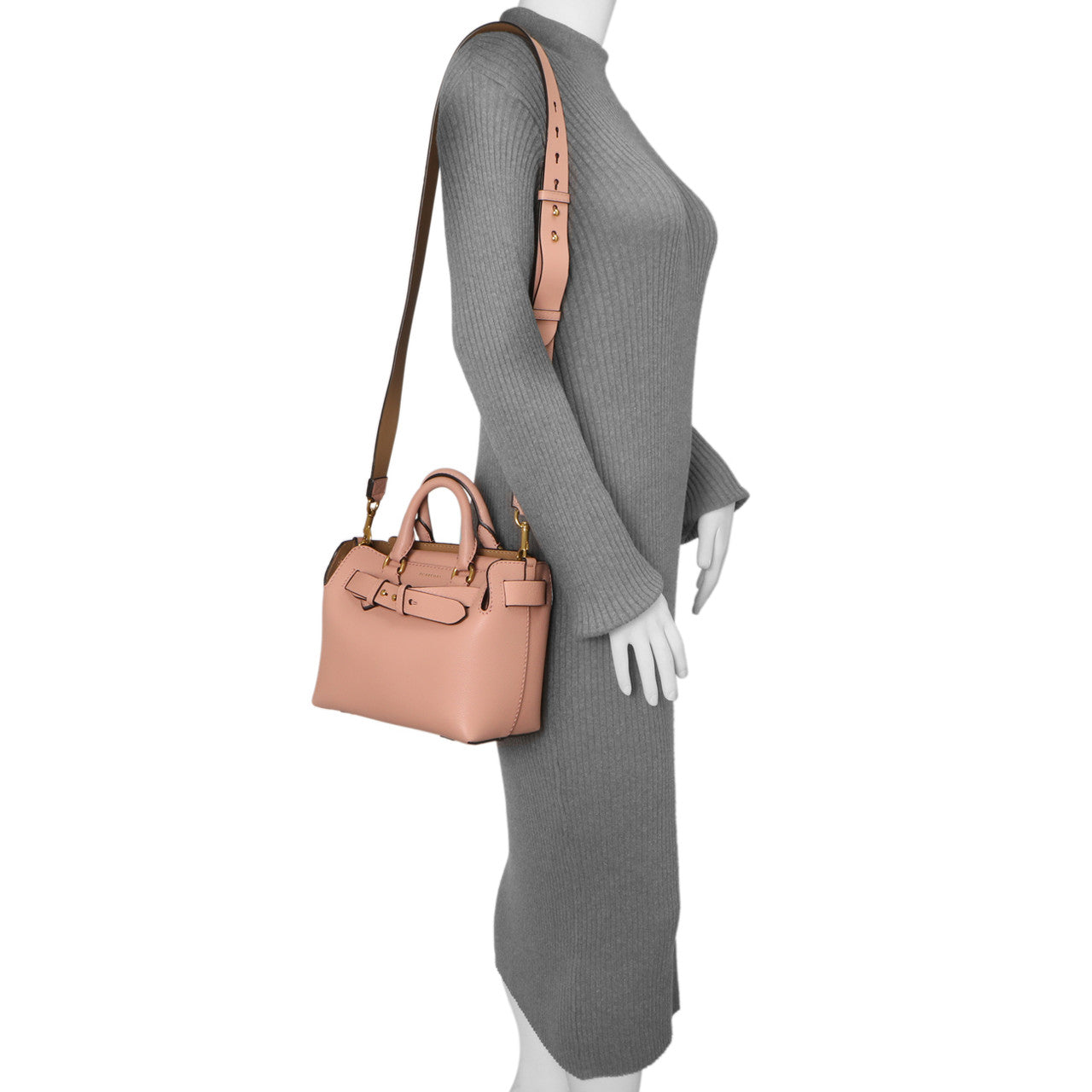Exclusive Burberry Ash Rose Soft Grain Calfskin Mini Belt Bag — Alternate View 10