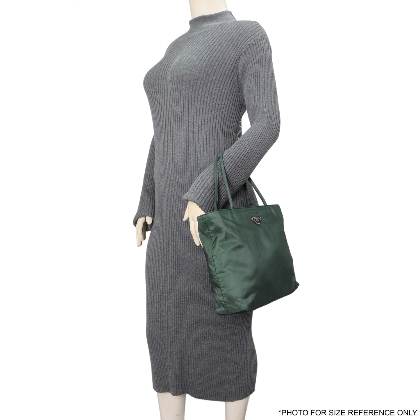 Exclusive Prada Green Tessuto Nylon City Tote — Alternate View 10