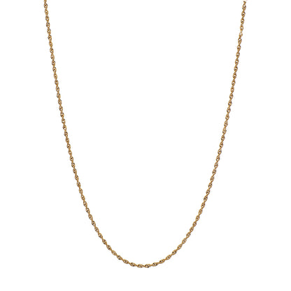 Exclusive 18K Yellow Gold Rope Chain — Front View