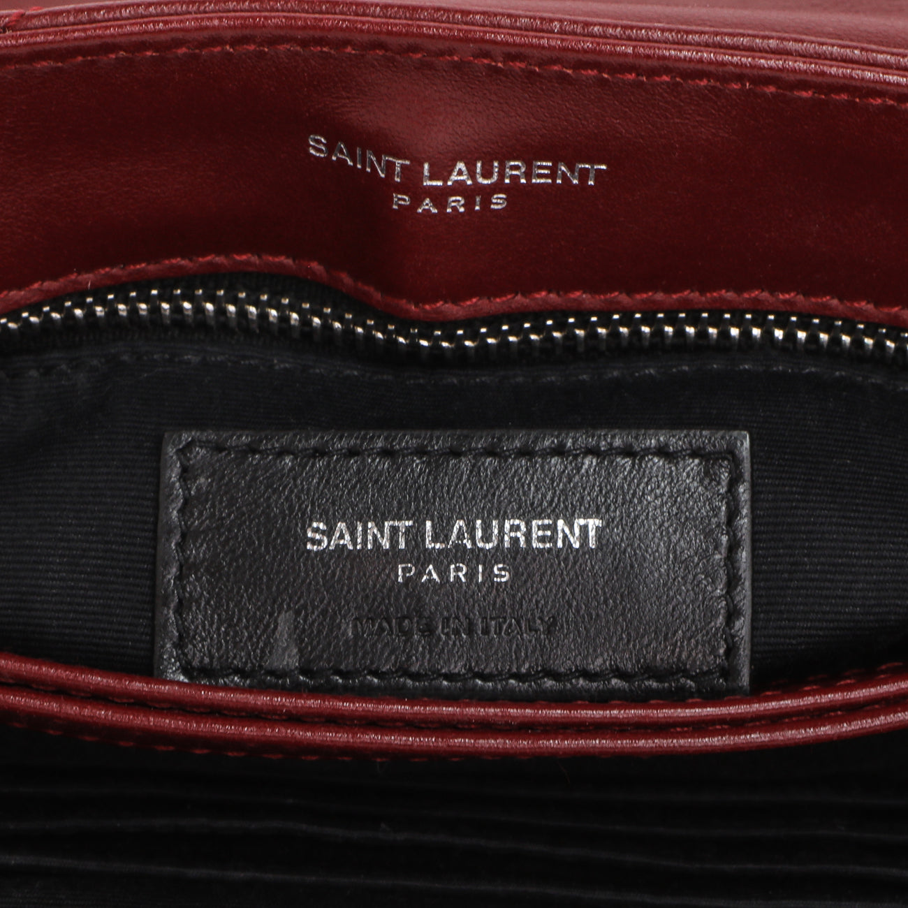 Exclusive Saint Laurent Burgundy Calfskin Monogram Toy Loulou Crossbody — Alternate View 9