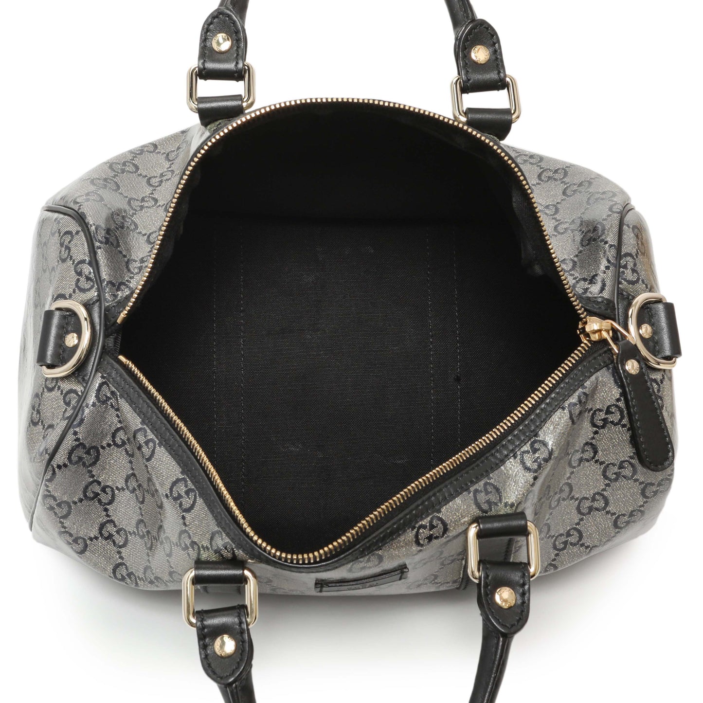 Exclusive Gucci Crystal Monogram Joy Boston Bag — Top View