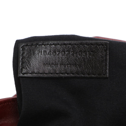 Exclusive Saint Laurent Burgundy Calfskin Monogram Toy Loulou Crossbody — Alternate View 10