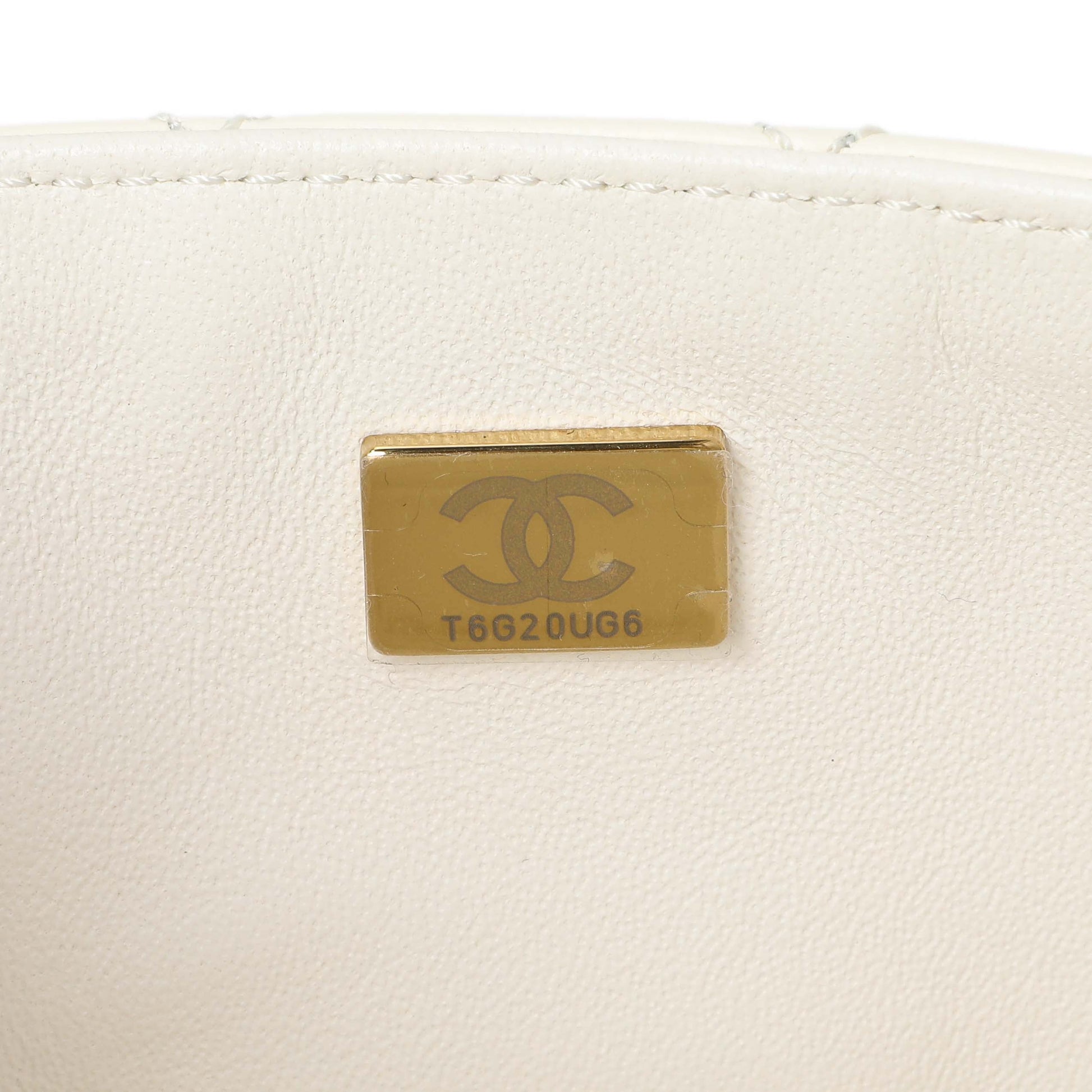 Exclusive Chanel White Quilted Aged Calfskin 2.55 Reissue Flap 224 — Lifestyle View