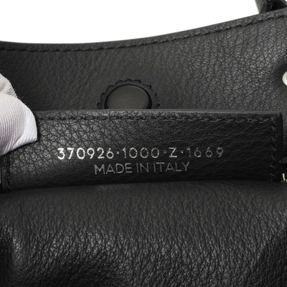 Exclusive Balenciaga Black Veau Papier A6 Zip Around Black Tote — Lifestyle View