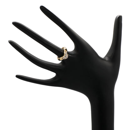 Exclusive Tiffany & Co. 18K Yellow Gold Diamond Heart Ring — Top View