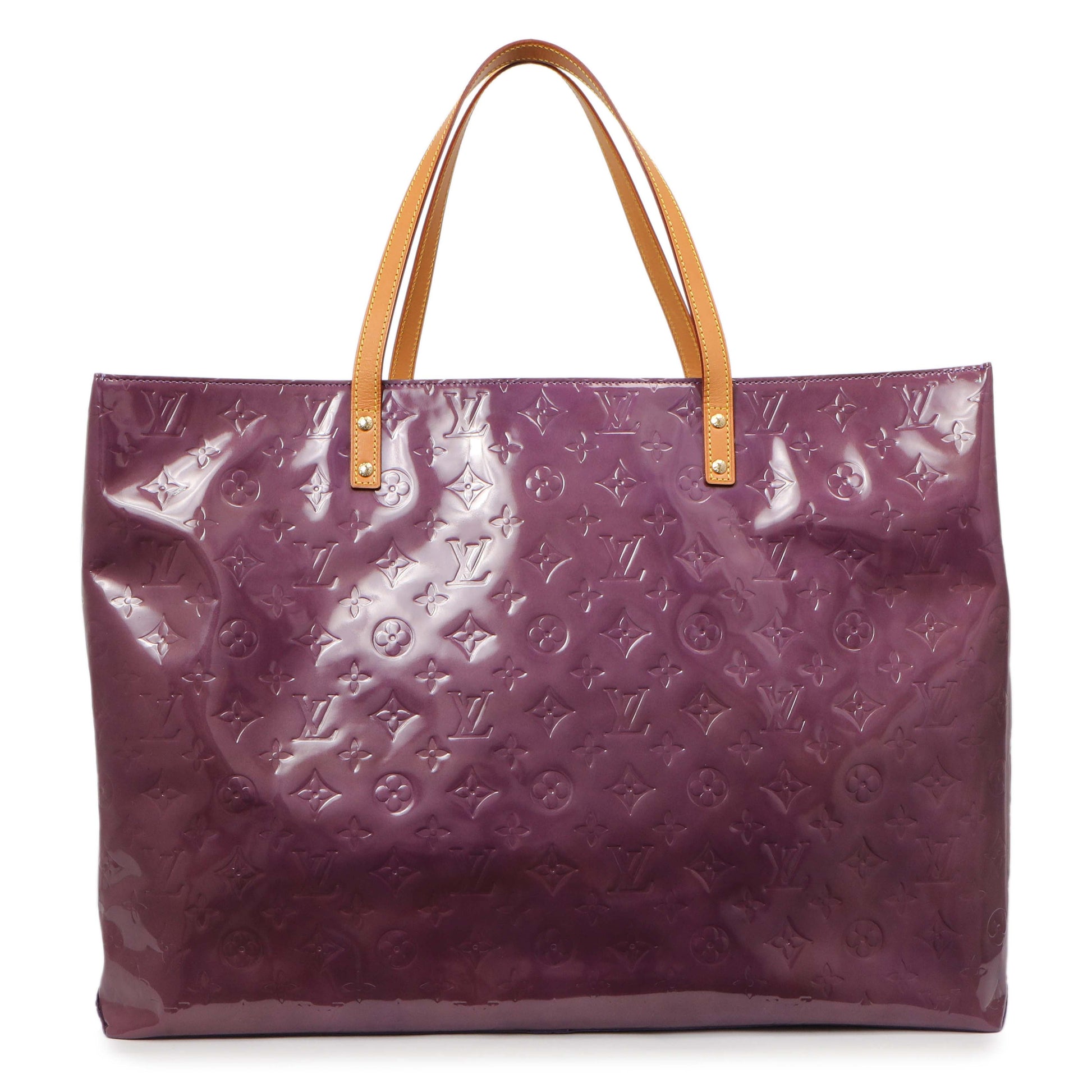Exclusive Louis Vuitton Purple Vernis Reade GM — Front View