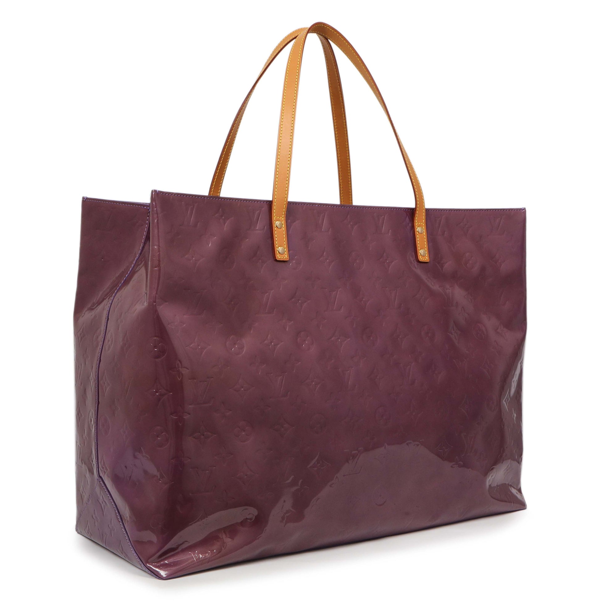Exclusive Louis Vuitton Purple Vernis Reade GM — Side View