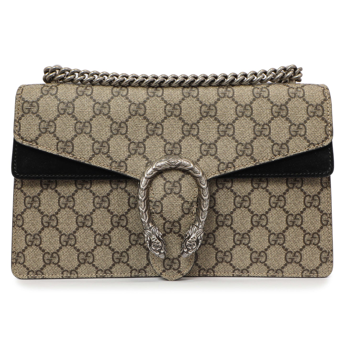 Exclusive Gucci GG Supreme Monogram Small Dionysus — Side View
