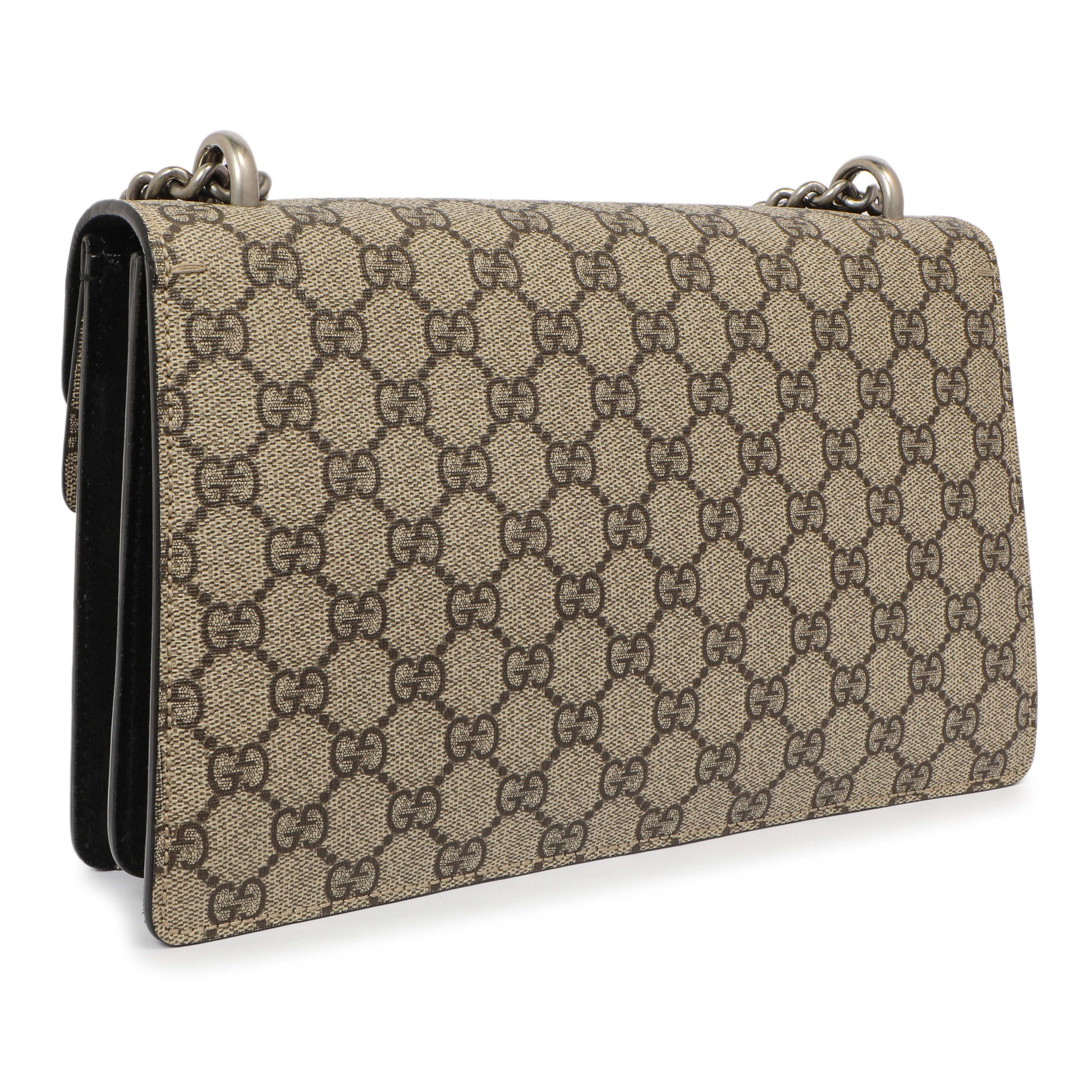 Exclusive Gucci GG Supreme Monogram Small Dionysus — Back View
