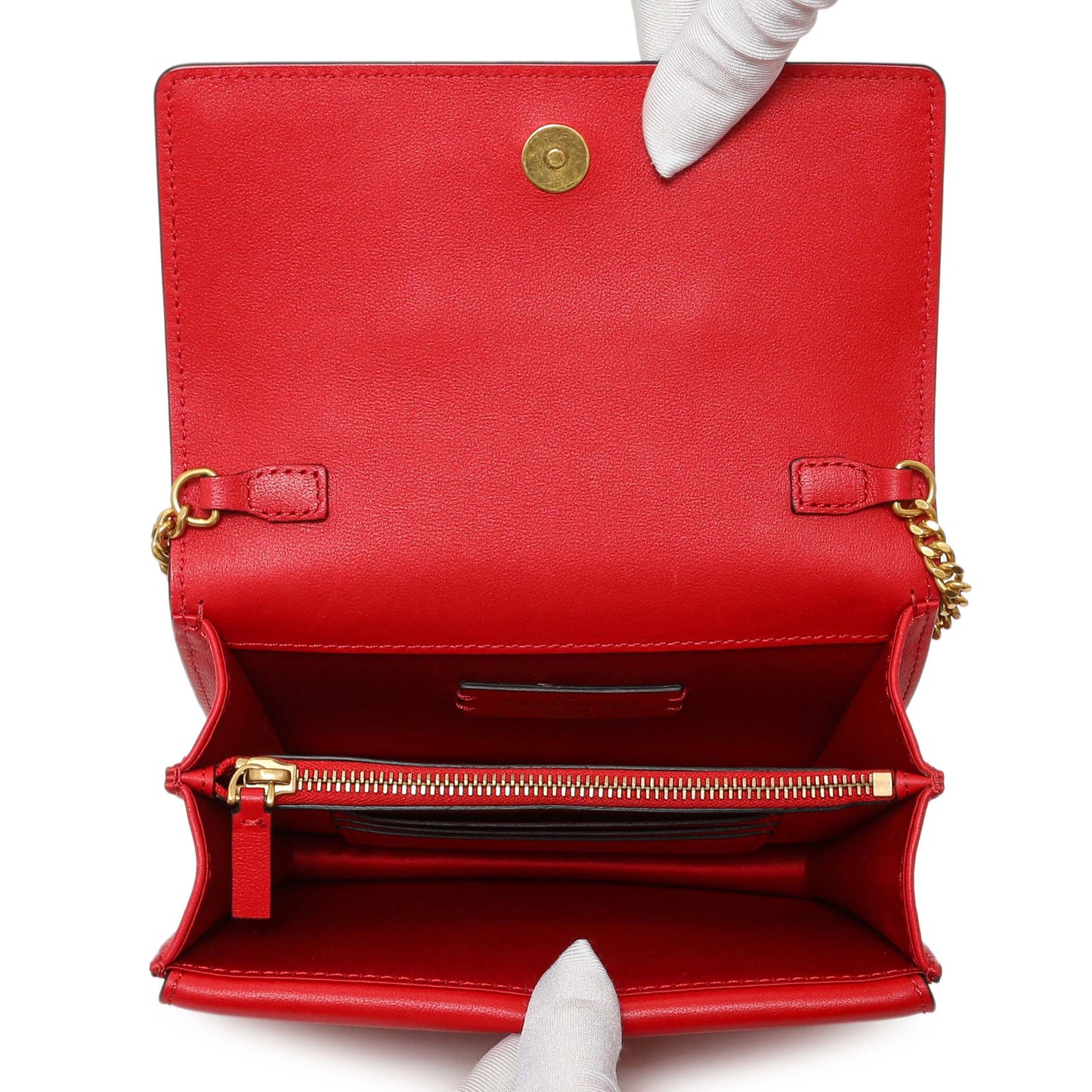 Exclusive Valentino Smooth Calfskin Mini VRing Crossbody Bag — Top View