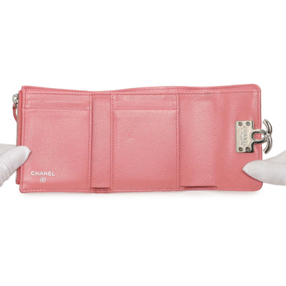 Exclusive Chanel Pink Quilted Grained Calfskin CC Box Flap Wallet — Alternate View 8