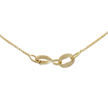 Exclusive 18K Yellow Gold Lariat Bead Necklace — Side View